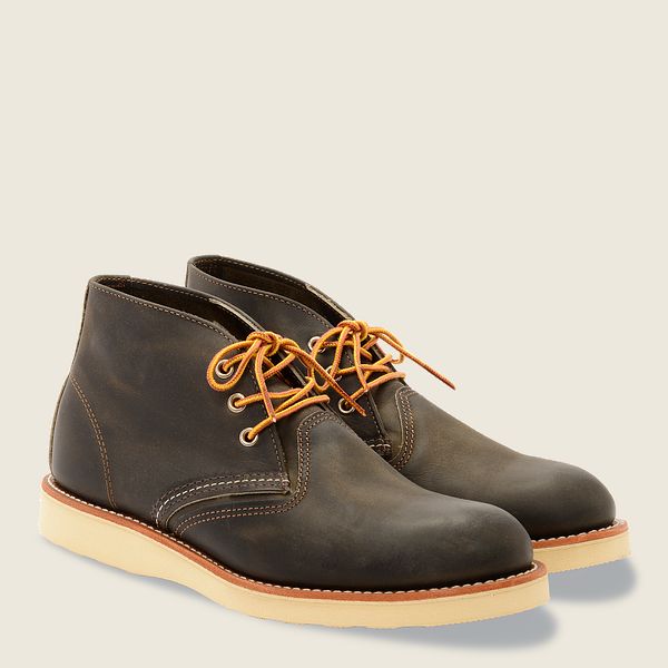 レッド ウィング(Red Wing) Work - チャッカラフ＆タフレザー ブーツ メンズ チャコール JP57423